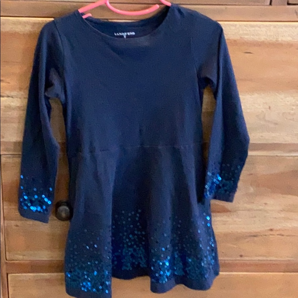 Blue dress w royal blue sequence